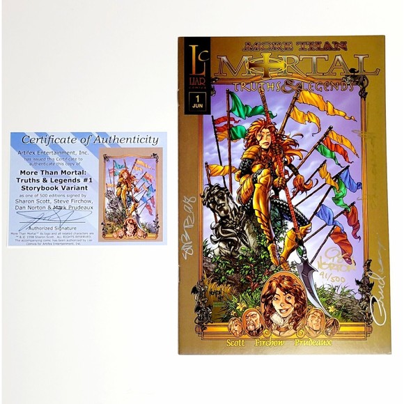 More Than Mortal Truths & Legends #1 SIGNED LIMITED /500 Storybook Variant COA